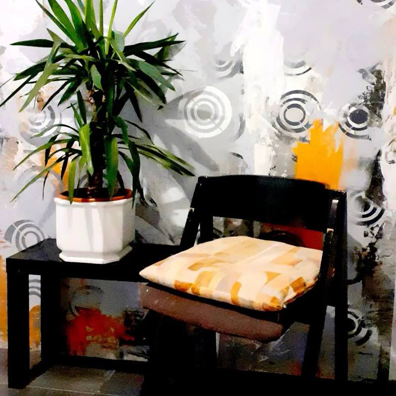 Calce cruda e stencil