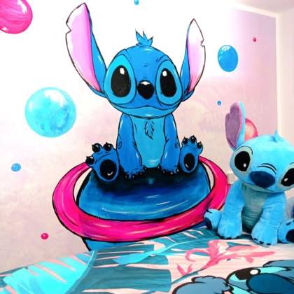 Muralart stitch in cameretta