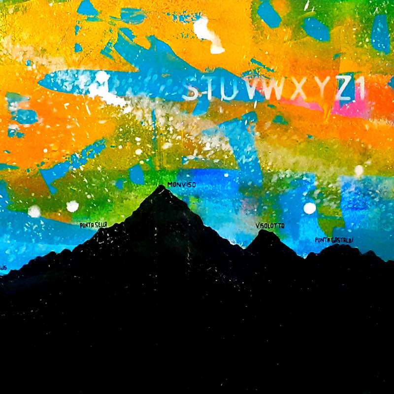 Monviso - arte materica